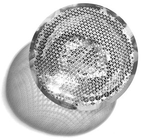 Διακοσμητικό Μπωλ Push PS-S Φ15cm Silver Fundamental Metal