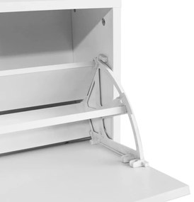 vidaXL Πάγκος Αποθήκευσης Παπουτσιών Λευκός 80 x 24 x 45 εκ.