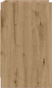 vidaXL Κομοδίνα 2 τεμ. Artisan Δρυς 40 x 36 x 60 εκ Επεξεργασμένο Ξύλο