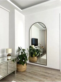 Stewehome Οβάλ καθρέφτης δαπέδου με μεταλλικό πλαίσιο Πολύχρωμο 180x80 cm