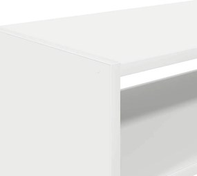 vidaXL Ράφι παπουτσιών στοιβαζόμενο λευκό 60x30x30,5 cm