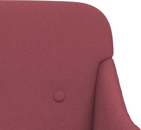 vidaXL Πάγκος Μπορντό 110x76x80 εκ. Υφασμάτινος
