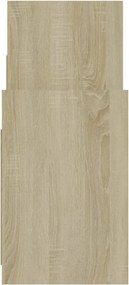 vidaXL Βοηθητικό Ντουλάπι Sonoma Δρυς 60 x 26 x 60 εκ. από Επεξ. Ξύλο