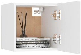 vidaXL Κομοδίνα 2 Τεμαχίων Λευκά 30,5 x 30 x 30 εκ. από Επεξ. Ξύλο