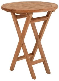 Τραπέζι Winston Fylliana Στρογγυλό 80 εκ. Μασίφ Ξύλο Teak Φυσικό Φ80x75 εκ. 80x80x75 εκ.