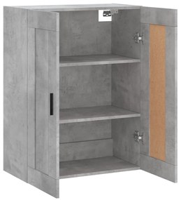 vidaXL Ντουλάπι Επιτοίχιο Γκρι Σκυροδεμ. 69,5x34x90 εκ. Επεξεργ. Ξύλο