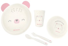 Παιδικό Σετ Φαγητού 5τμχ Kikka Boo Bear With Me Pink
