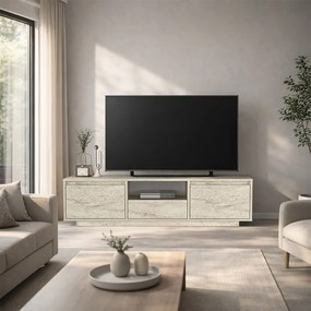 Έπιπλο τηλεόρασης Lumbera travertine 160x29x42εκ