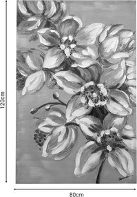 Πίνακας σε καμβά Flourish I Inart 80x3x120εκ