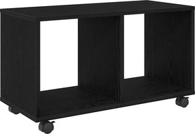 vidaXL End Table Μαύρη Οξυά 72 x 33 x 42,5 εκ. Επεξεργασμένο ξύλο