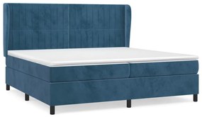 ΚΡΕΒΑΤΙ BOXSPRING ΜΕ ΣΤΡΩΜΑ ΣΚΟΥΡΟ ΜΠΛΕ 200X200 ΕΚ. ΒΕΛΟΥΔΙΝΟ 3129355