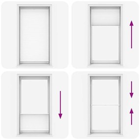 Πλισέ στόρι σκίασης 100 x 200cm Λευκό