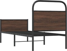 vidaXL Πλαίσιο Κρεβατιού Χωρ. Στρώμα Καφέ Δρυς 80x200εκ Επεξ. Ξύλο