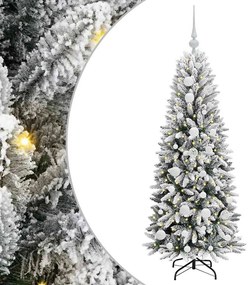 vidaXL Τεχνητό Χριστουγεννιάτικο Δέντρο με 150 LED Λευκό 120 cm