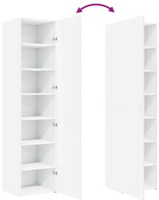 vidaXL Ντουλάπι Λευκό 45x42,5x185 εκ. από Επεξεργασμένο Ξύλο