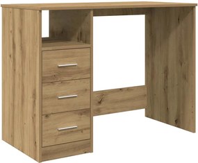 vidaXL Γραφείο Αρτισιανή Δρυς 102x50x76 εκ. από Επεξεργασμένο Ξύλο