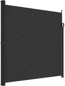 vidaXL Σκίαστρο Πλαϊνό Συρόμενο Μαύρο 200 x 600 εκ.