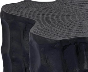 ΤΡΑΠΕΖΆΚΙΑ ΣΑΛΟΝΙΟΎ PTMD SIDE TABLE FENNAH TREE TRUNK ALUMINIUM BLACK