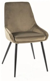 KRZESŁO COBE VELVET CZARNY STELAŻ / OLIWKA BLUVEL 77 DIOMMI-80-2684