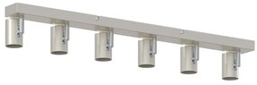 vidaXL Σποτ οροφής Βουρτσισμένο νικέλιο 73 x 6.5 x 11.5 εκ Ατσάλι