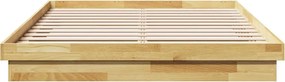 vidaXL Πλαίσιο κρεβατιού χωρίς στρώμα 160x200 cm μασίφ ξύλο δρυς