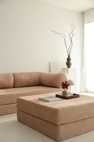 Corner Sofa-Bed Nook - Brown - v1 Brown