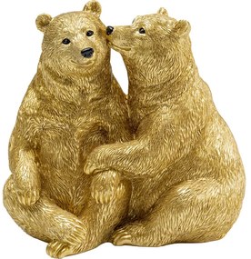 Διακοσμητικό Cuddly Bears Χρυσό 16,5x11x16 εκ