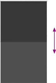 vidaXL Roller Blind Blackout Μαύρο 135x230 cm Πλάτος υφάσματος 131,6cm
