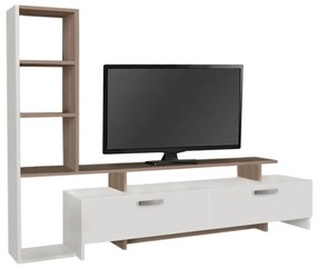 Σύνθεση τηλεόρασης Simal Megapap από μελαμίνη με LED χρώμα λευκό - cordoba 168,2x31,3x120εκ.