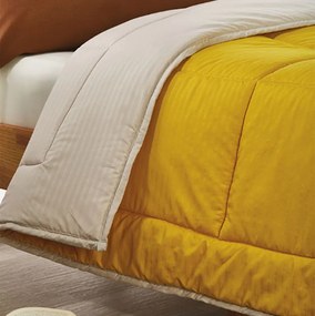 Κουβερλί Μονό (160x240) 2 Όψεων Whitegg L060 Κίτρινο,Εκρού