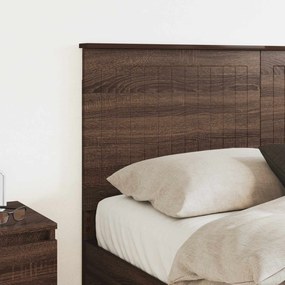 vidaXL Κεφαλάρι με κεφαλάρι Καφέ δρυς 140 cm Επεξεργασμένο ξύλο