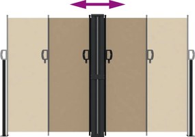 vidaXL Σκίαστρο Πλαϊνό Συρόμενο Taupe 160 x 1200 εκ.