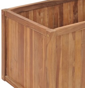 vidaXL Ζαρντινιέρα Υπερυψωμένη 200 x 50 x 50 εκ. από Μασίφ Ξύλο Teak