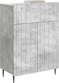 vidaXL Πλαϊνό γραφείο Γκρι Σκυροδέματος 66 x 34,5 x 92 εκ.