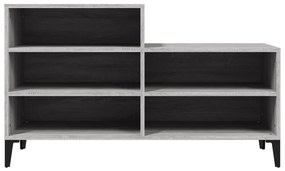 vidaXL Παπουτσοθήκη Γκρι Sonoma 102x36x60 εκ. από Επεξεργασμένο Ξύλο