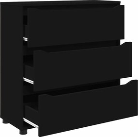 vidaXL Ντουλάπι αποθήκευσης 80 x 31 x 81 εκ Επεξεργασμένο Ξύλο Μαύρο