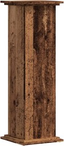 vidaXL Βάσεις Φυτών Όψη Παλαιού Ξύλου 33x33x100 εκ. Επεξ. Ξύλο