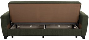 ΚΑΝΑΠΕΣ ΚΡΕΒΑΤΙ HEMA TΡΙΘΕΣΙΟΣ ΨΗΛΗ ΠΛΑΤΗ DARK OLIVE HM3242.05 215x84x88Υεκ. (1 Τεμμάχια)