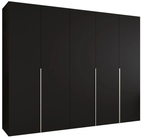 Ντουλάπα Alicante-Μαύρο - Cashmere-Μήκος: 250εκ