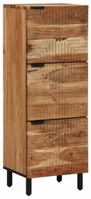 vidaXL Ψηλός Καναπές με ράφι Καφέ 40 x 33 x 110 εκ Μασίφ ξύλο ακακίας