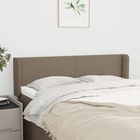 Κεφαλάρι με Πτερύγια Taupe 147x16x78/88 εκ. Υφασμάτινο - Μπεζ-Γκρι