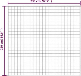 vidaXL Κουβέρτα Βαρύτητας Μπλε 220 x 235 εκ. 11 κ. Υφασμάτινη
