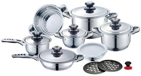 Royalty Line Σετ Μαγειρικά Σκεύη 16τμχ Inox RL-16B