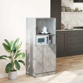 vidaXL Ντουλάπι κουζίνας σκυρόδεμα γκρι 57x41,5x131,5 cm