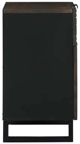 vidaXL Κομοδίνο με συρτάρι Καρυδιά 50 x 33 x 60 εκ Μασίφ ξύλο μάνγκο