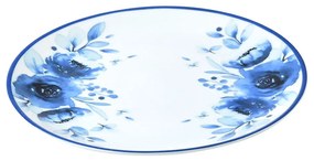 Πιάτο Ρηχό Blue Rose Πορσελάνη 20cm Σετ 6Τμχ Estia 07-16111