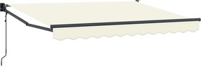 vidaXL Ηλεκτρικό Αναδιπλούμενο Σκίαστρο Κρεμ 2,5 x 2 m