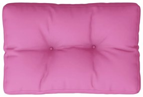 vidaXL Μαξιλάρι Παλέτας Ροζ 60 x 40 x 12 εκ. Υφασμάτινο