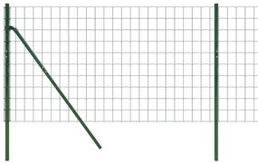 vidaXL Συρματόπλεγμα Περίφραξης Πράσινο 1,1x25 μ. Γαλβανισμένο Ατσάλι