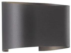 Απλίκα Φωτιστικό Τοίχου Wall LED 2x3W IP44 18x9,5 Fischer Honsel-30262-Μαύρο 30262